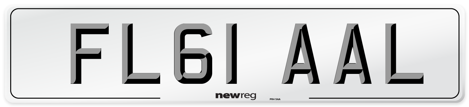 FL61 AAL Number Plate from New Reg